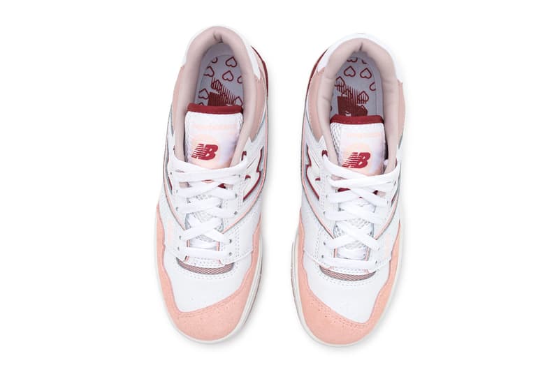 New Balance 550 Women's White Scarlet Hearts bbw550zv price release info