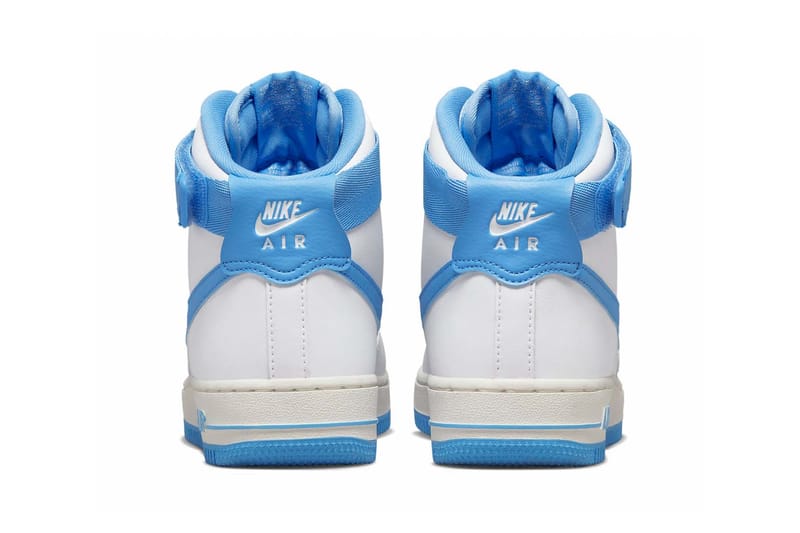 nike air force 1 white and blue high top