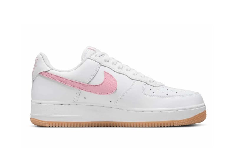 white with pink tick air force 1