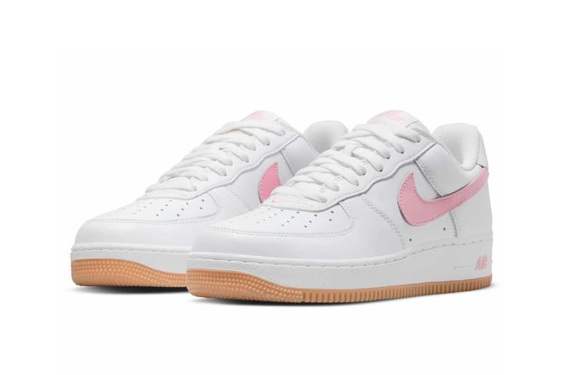 white pink air force ones