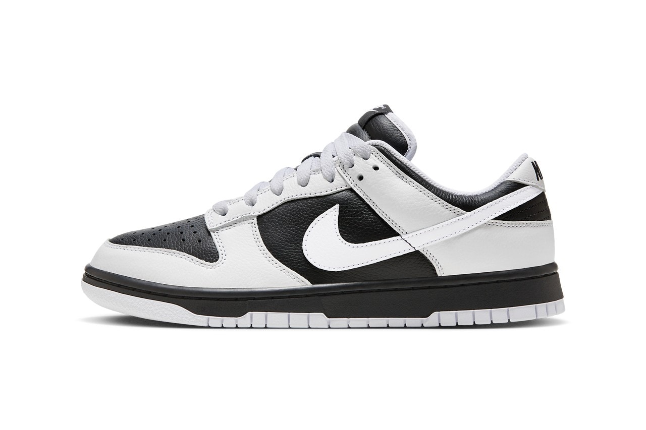 Nike Reverse Panda Dunk Silhouette Black White Low Sneaker