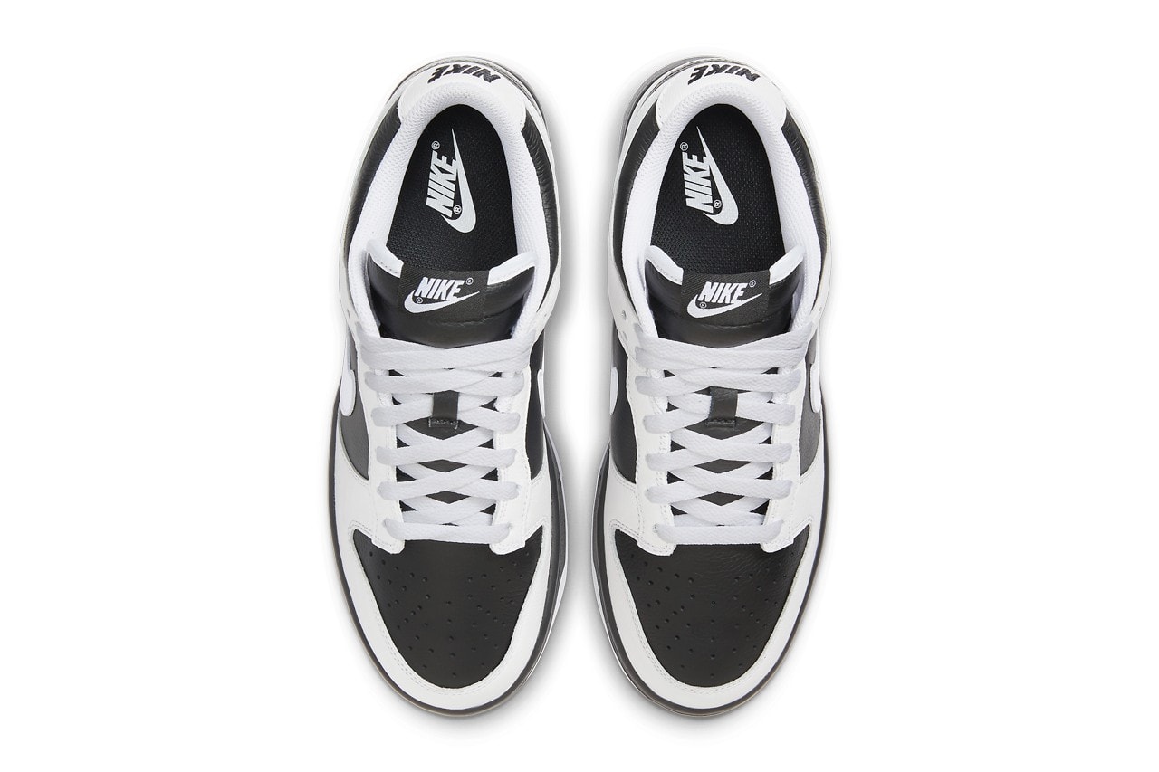 Nike Reverse Panda Dunk Silhouette Black White Low Sneaker