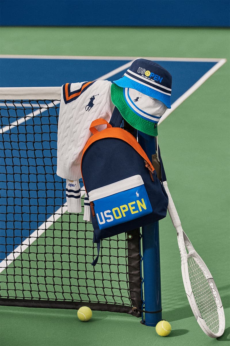 ralph lauren us open tennis championships apparel collection sweaters polos backpacks hats accessories wilson tennis balls
