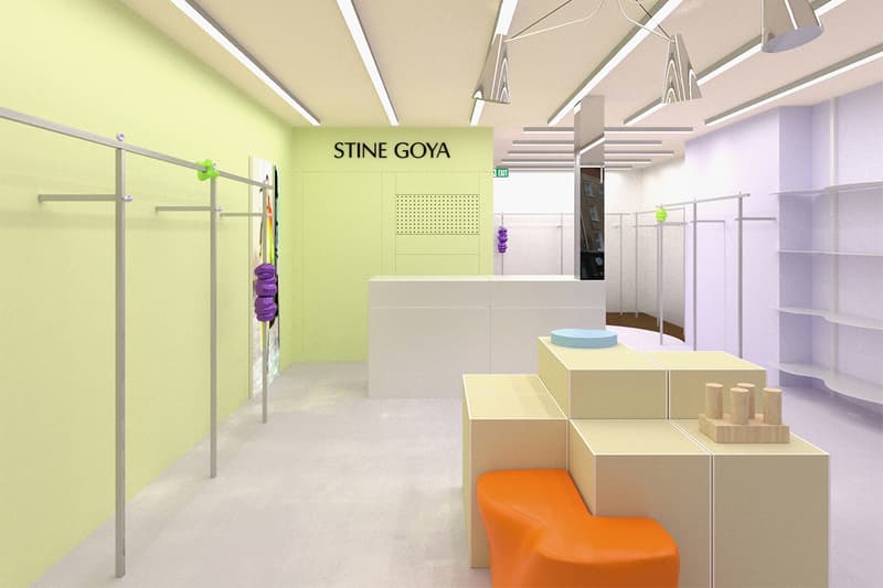 stine goya copenhagen denmark london retail store sustainability 3D printing