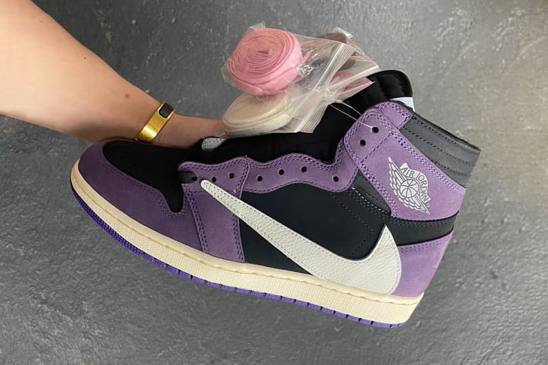 Travis Scott Air jordan 1 Chicago Purple Black Sample Release Info