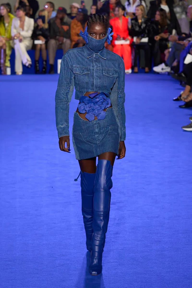 Off-White™'s Spring 2023 Ready-to-Wear collection virgil abloh denim dresses masks suits skirts