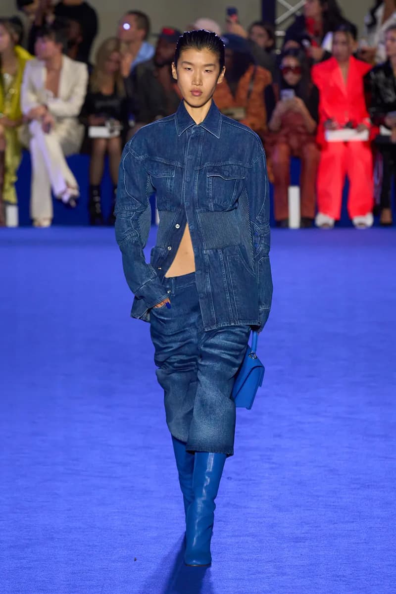 Off-White™'s Spring 2023 Ready-to-Wear collection virgil abloh denim dresses masks suits skirts