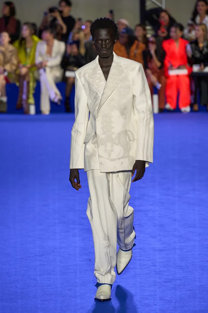 Off-White™'s Spring 2023 Ready-to-Wear collection virgil abloh denim dresses masks suits skirts