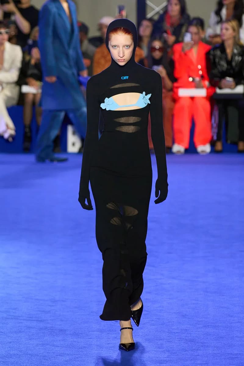 Off-White™'s Spring 2023 Ready-to-Wear collection virgil abloh denim dresses masks suits skirts