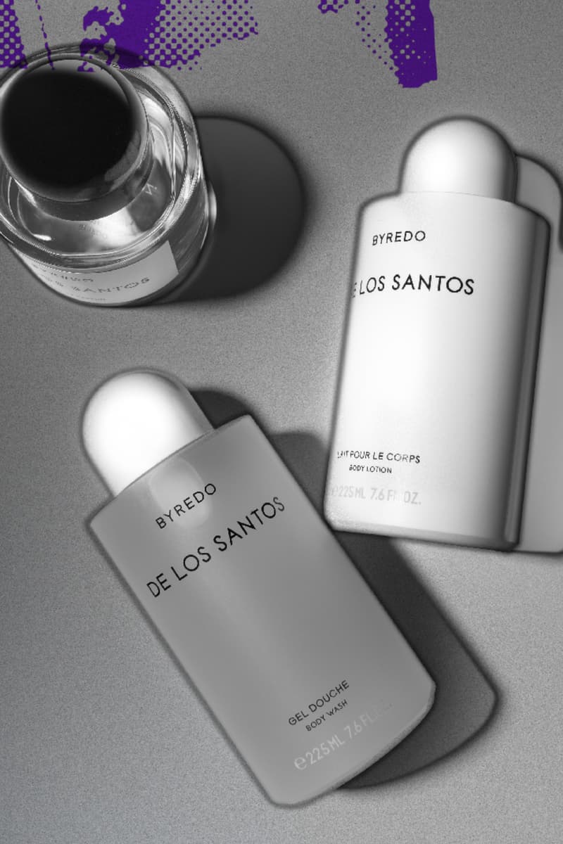 Byredo De Los Santos body wash, lotion release 