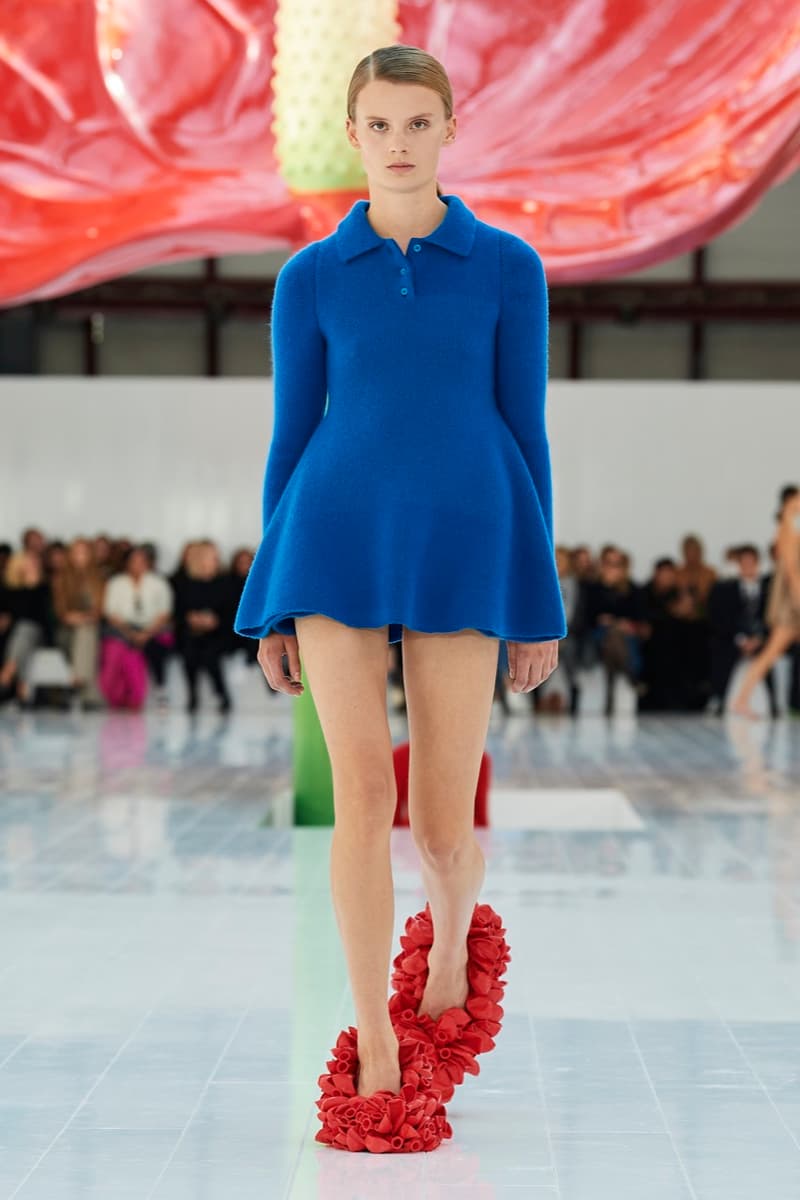 loewe paris fashion week runway dresses tops trousers