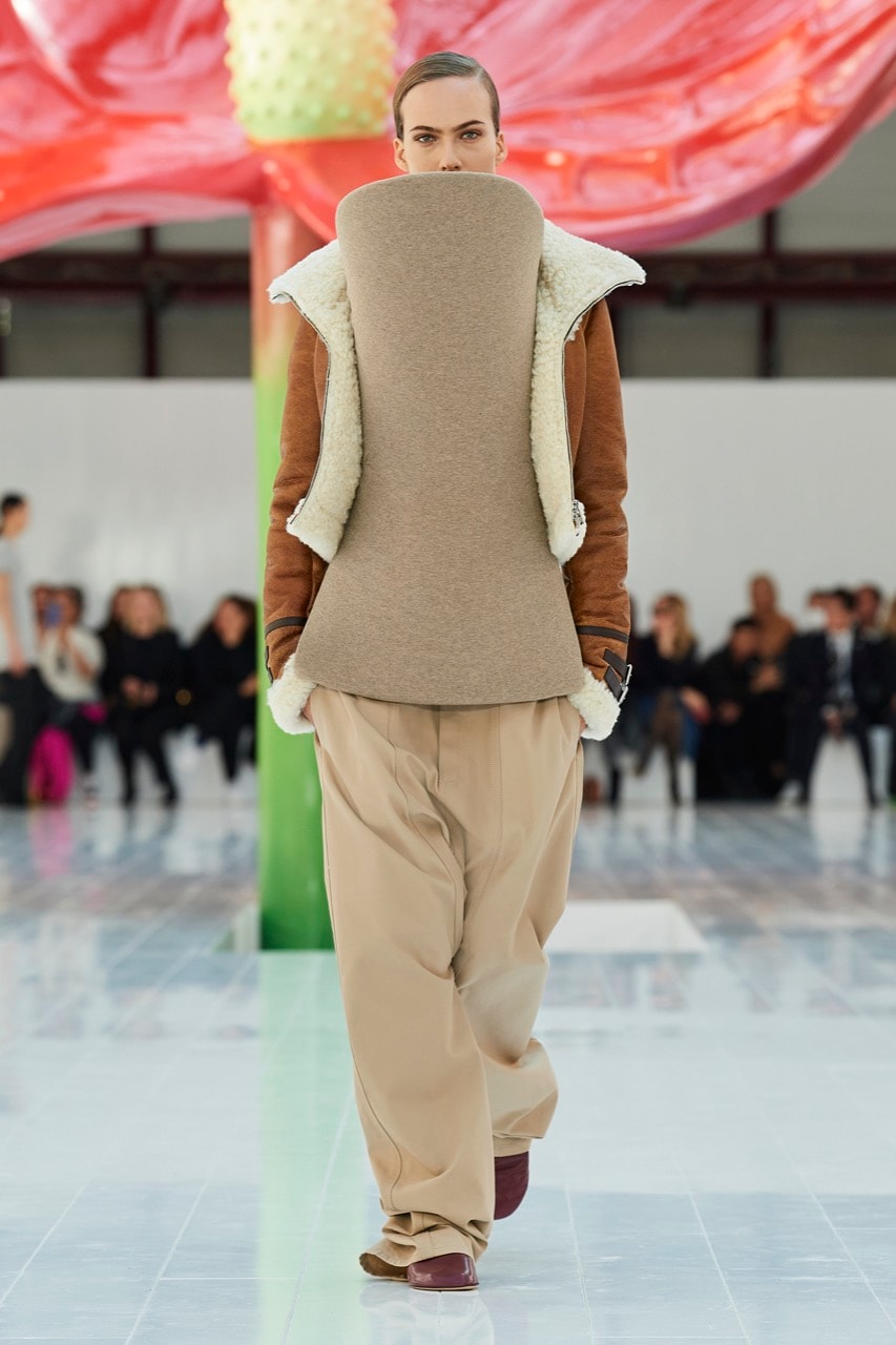 loewe paris fashion week runway dresses tops trousers