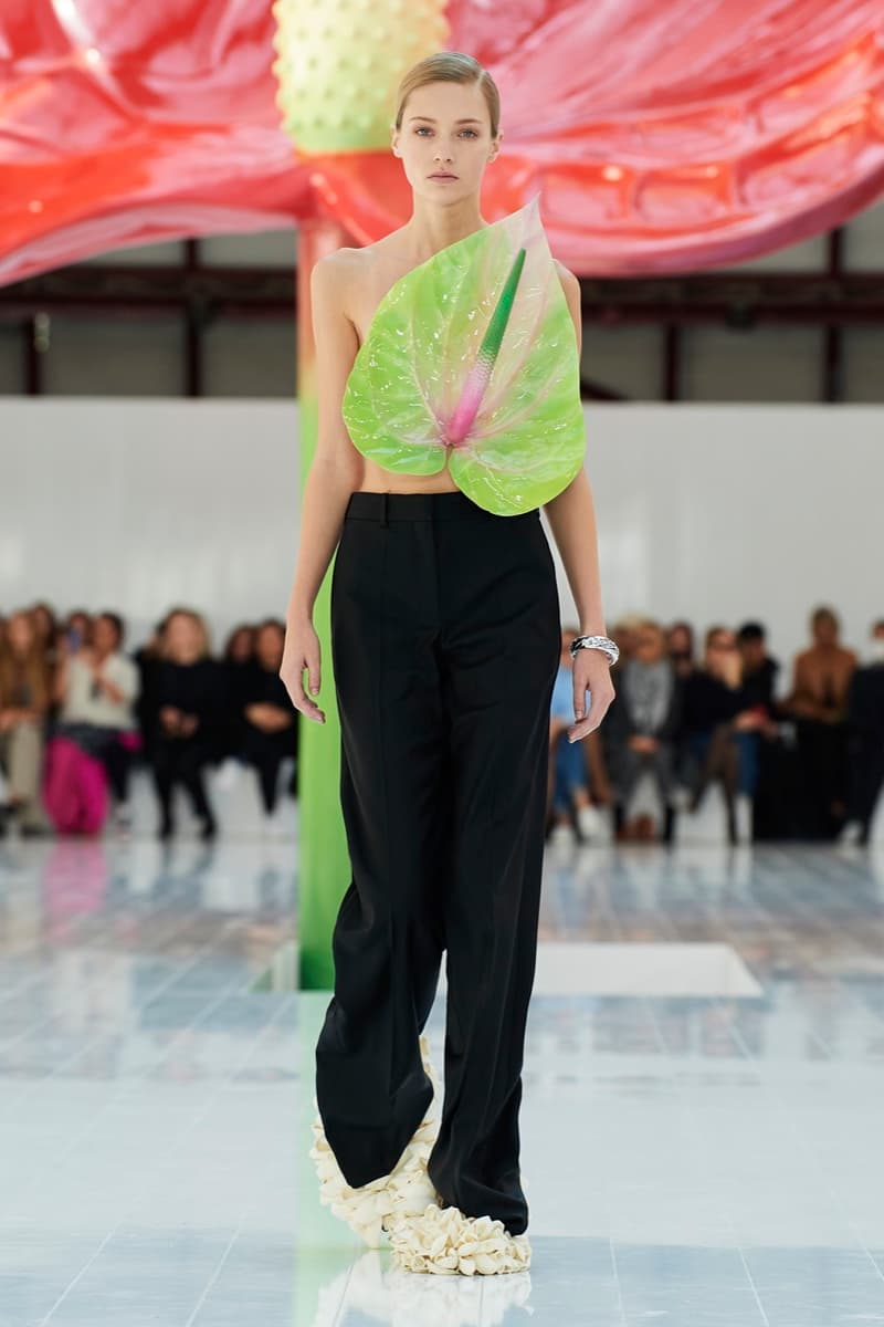 loewe paris fashion week runway dresses tops trousers
