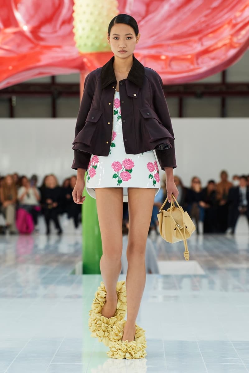 loewe paris fashion week runway dresses tops trousers