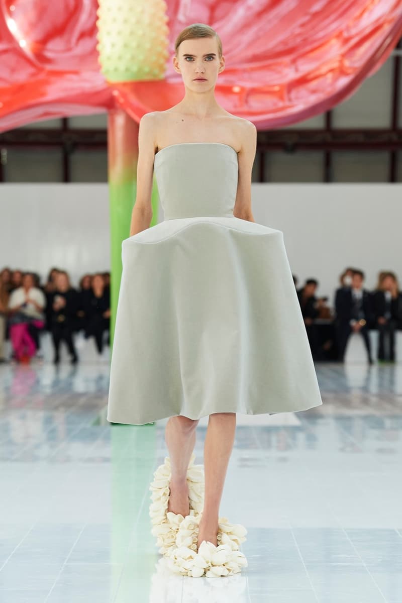 loewe paris fashion week runway dresses tops trousers