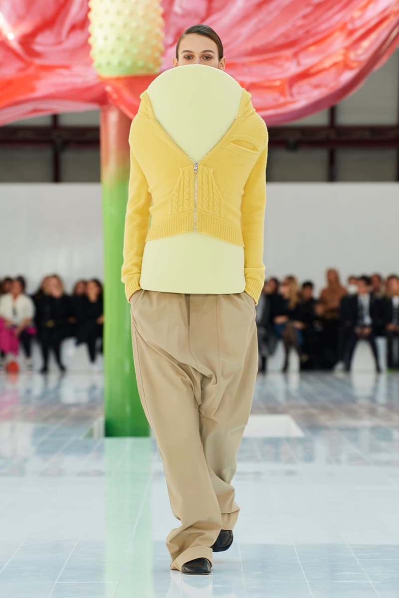 loewe paris fashion week runway dresses tops trousers