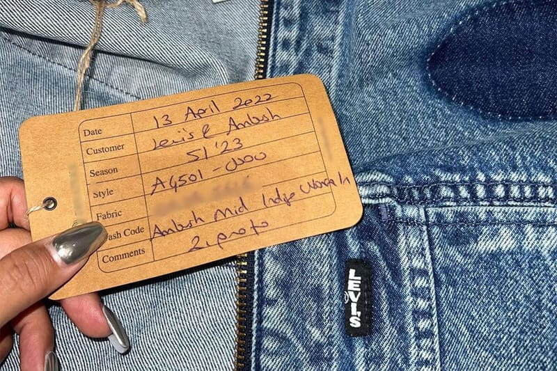 Yoon Teases AMBUSH x Levi's Denim Collaboration