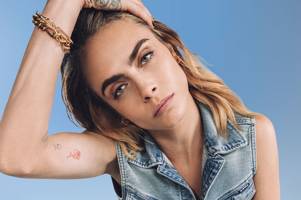 G-Star fall collection cara delevingne denim campaign clothes  