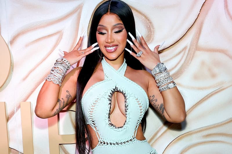 Cardi B french manicure nails photos instagram twitter