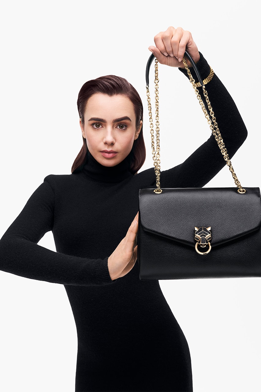 cartier Panthère de Cartier Chain bags lily collins leather goods jewelry french luxury 