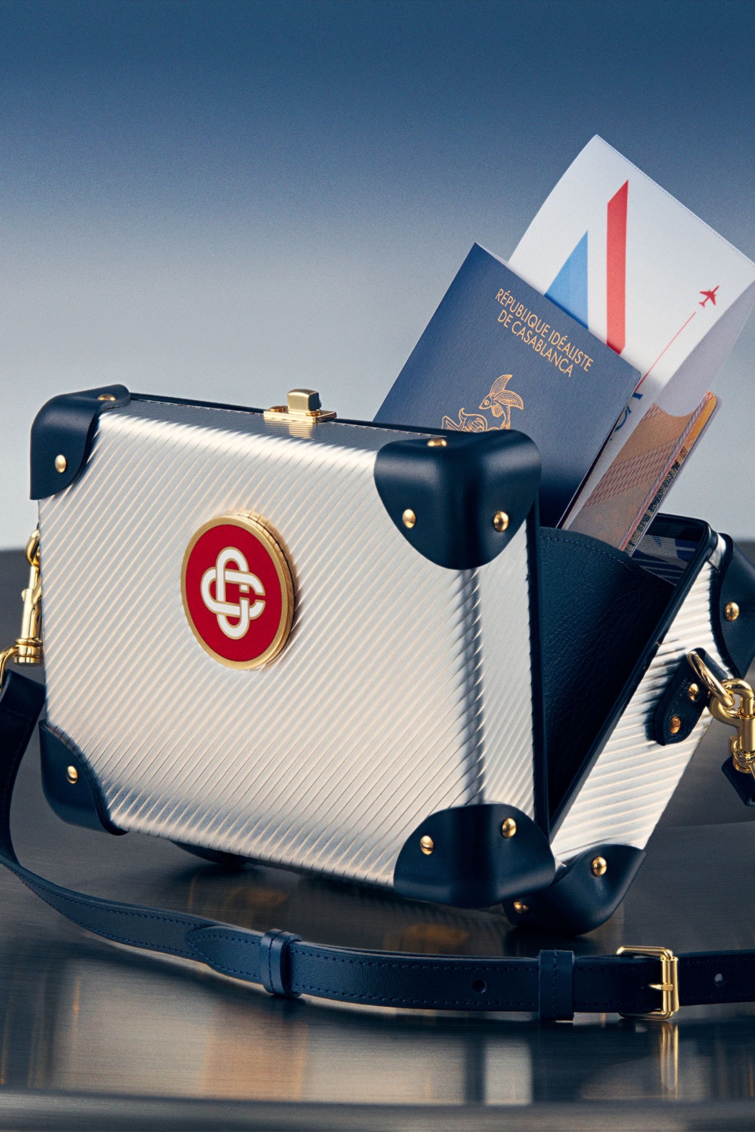 Casablanca Globe-Trotter Collaboration Suitcases