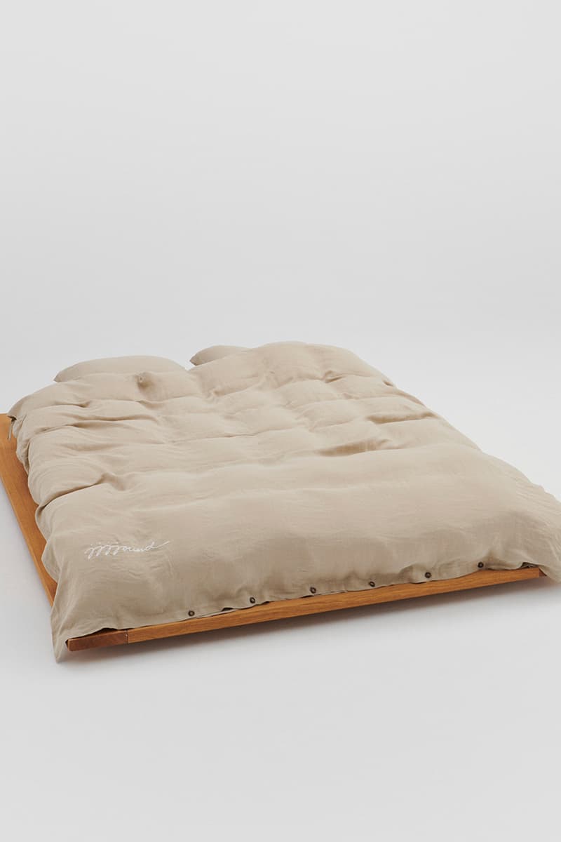 tekla bedding jjjjound collaboration duvet pillowcases taupe