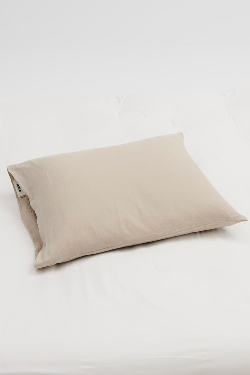 tekla bedding jjjjound collaboration duvet pillowcases taupe