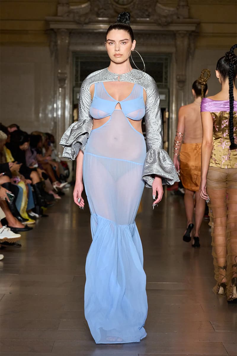 kim shui spring summer 2023 new york fashion week runway afterpay crowdsourced dress nft
