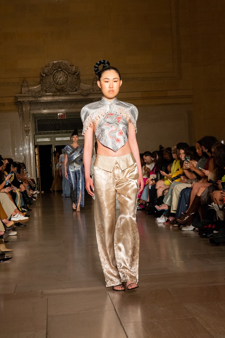 kim shui spring summer 2023 new york fashion week runway afterpay crowdsourced dress nft 