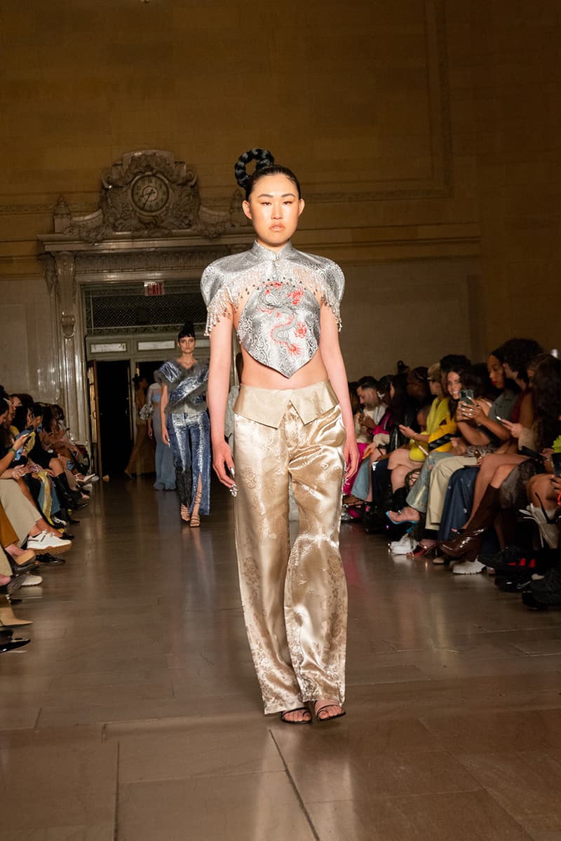 kim shui spring summer 2023 new york fashion week runway afterpay crowdsourced dress nft
