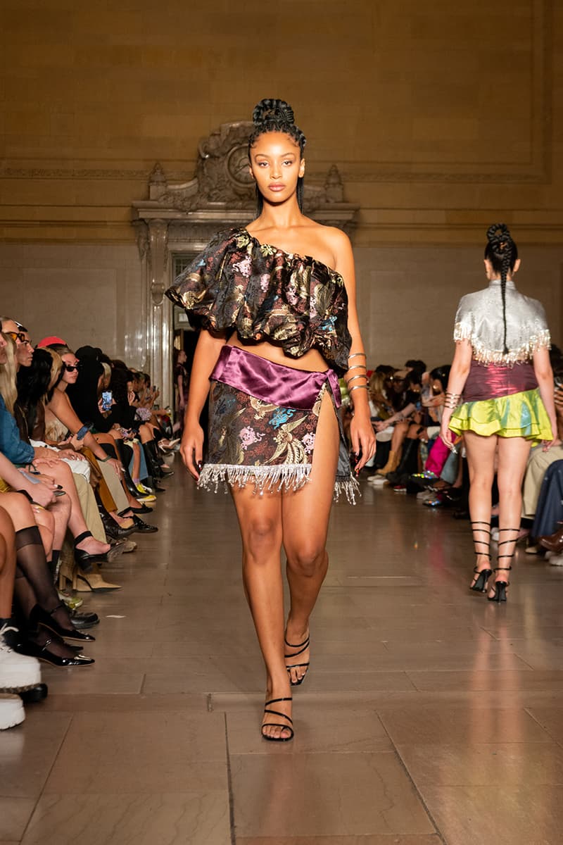 kim shui spring summer 2023 new york fashion week runway afterpay crowdsourced dress nft