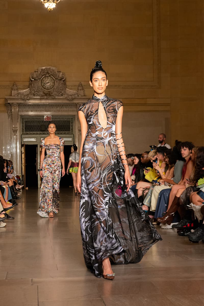 kim shui spring summer 2023 new york fashion week runway afterpay crowdsourced dress nft