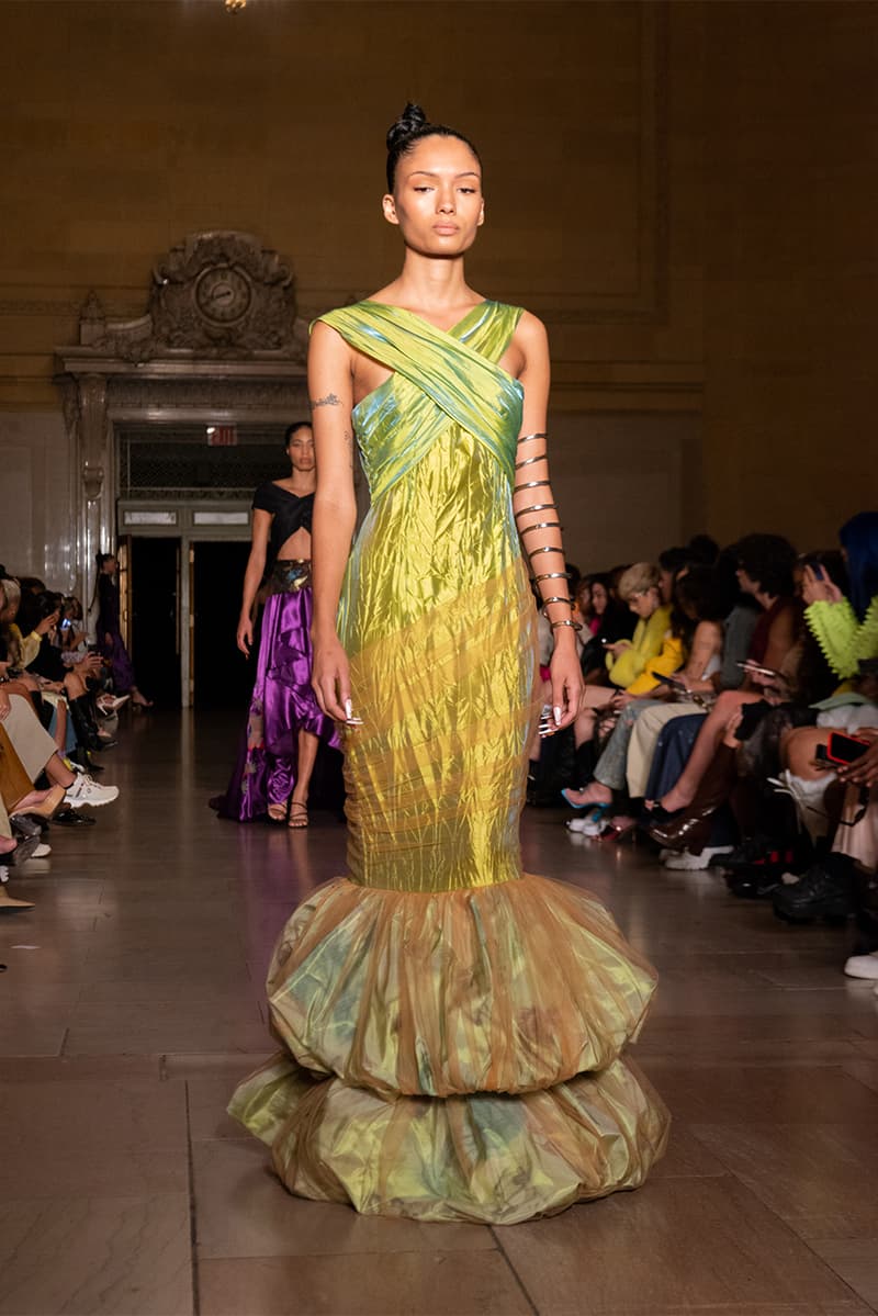 kim shui spring summer 2023 new york fashion week runway afterpay crowdsourced dress nft