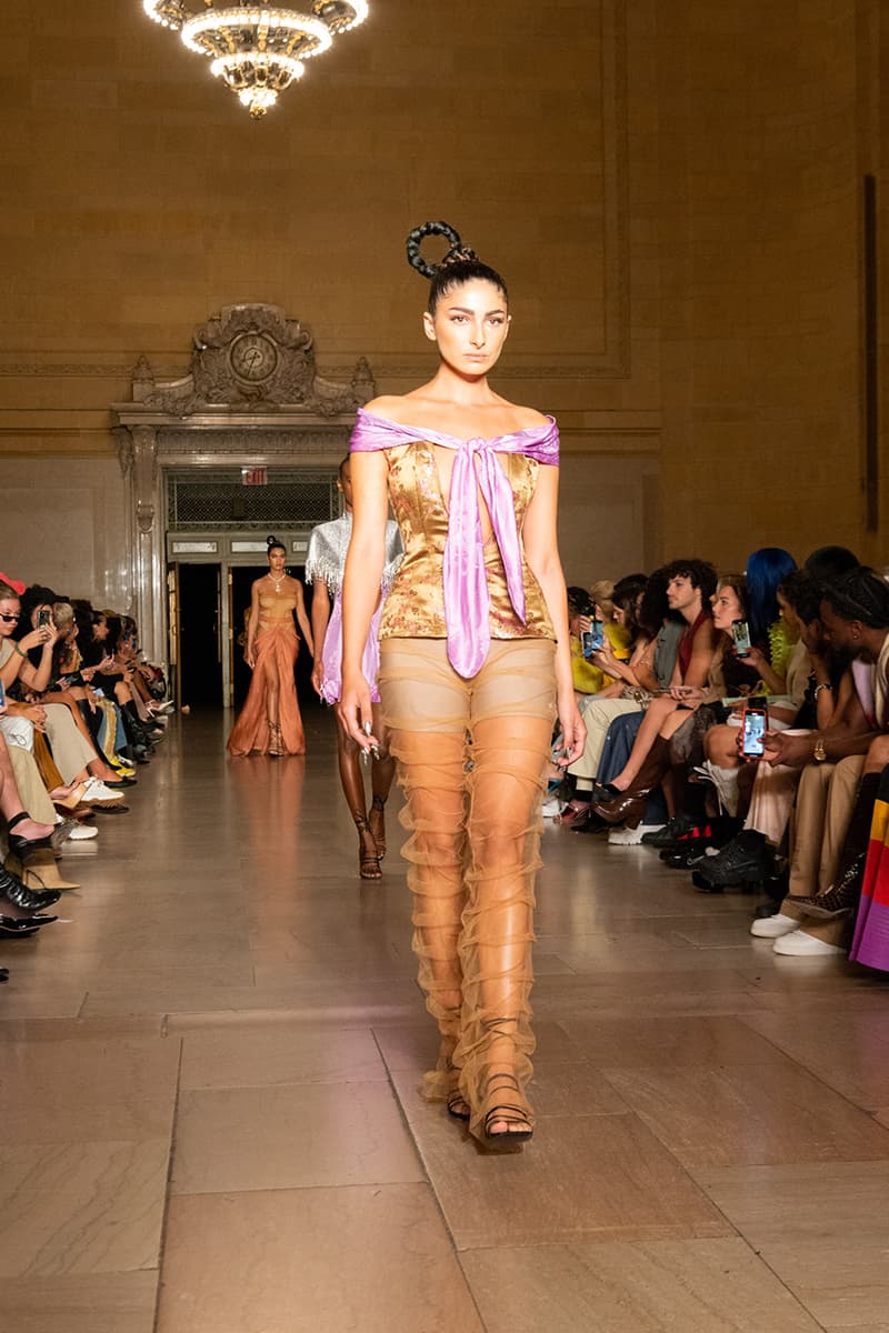 kim shui spring summer 2023 new york fashion week runway afterpay crowdsourced dress nft