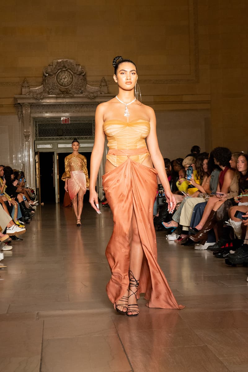 kim shui spring summer 2023 new york fashion week runway afterpay crowdsourced dress nft