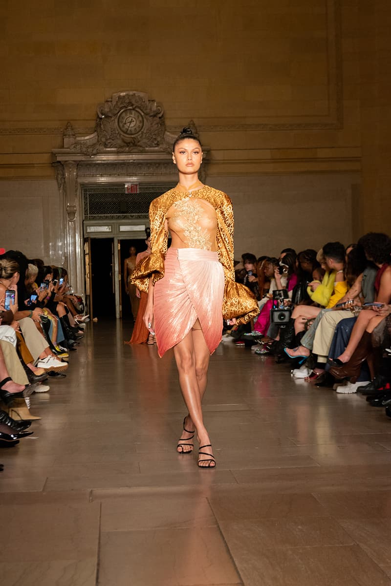 kim shui spring summer 2023 new york fashion week runway afterpay crowdsourced dress nft