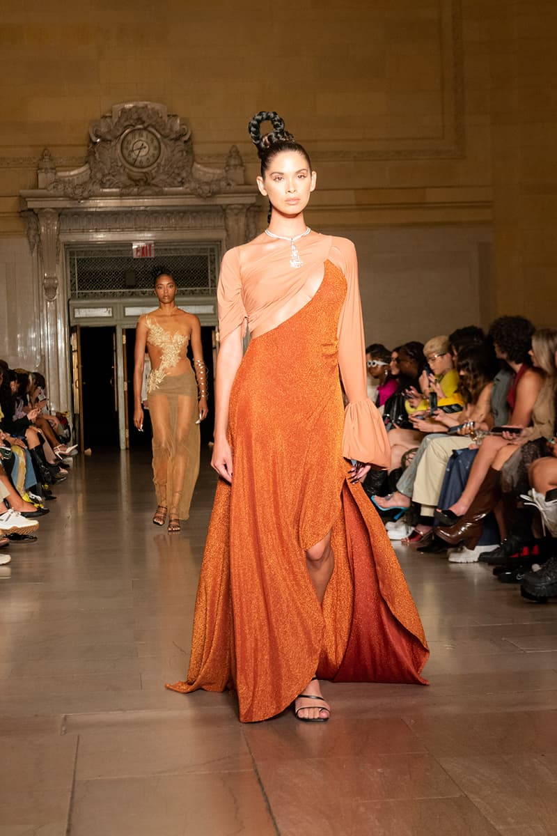 kim shui spring summer 2023 new york fashion week runway afterpay crowdsourced dress nft