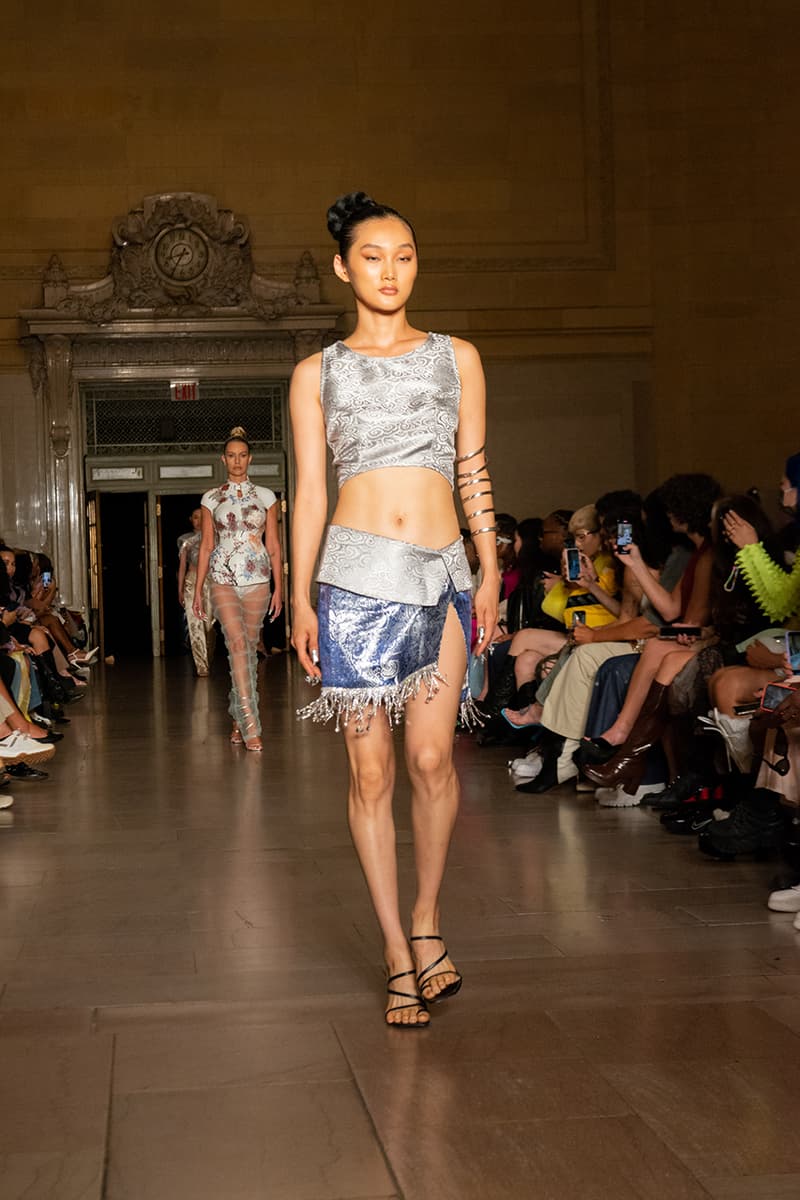 kim shui spring summer 2023 new york fashion week runway afterpay crowdsourced dress nft