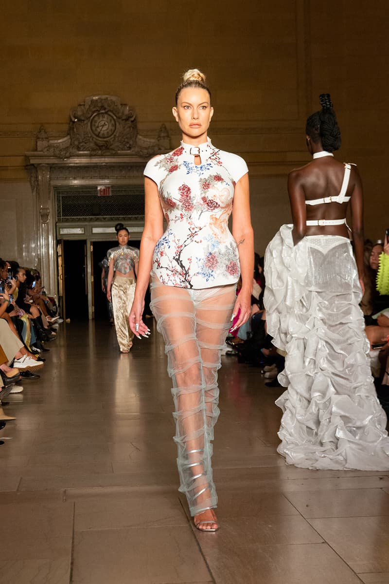 kim shui spring summer 2023 new york fashion week runway afterpay crowdsourced dress nft