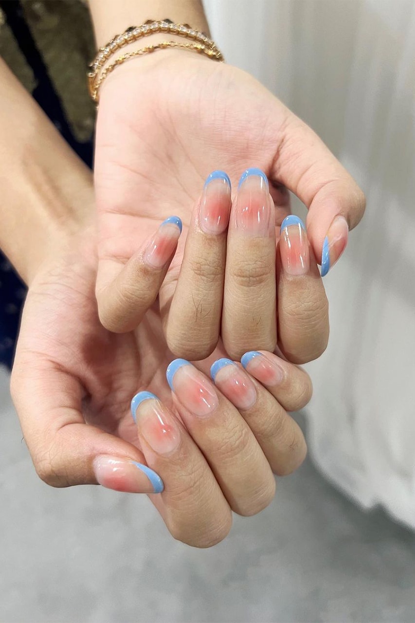 Korean Blush nails trend to try photos instagram