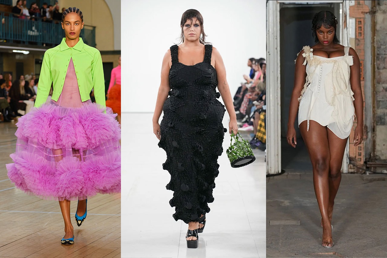 london fashion week designers molly goddard tulle dilara feben runway shows