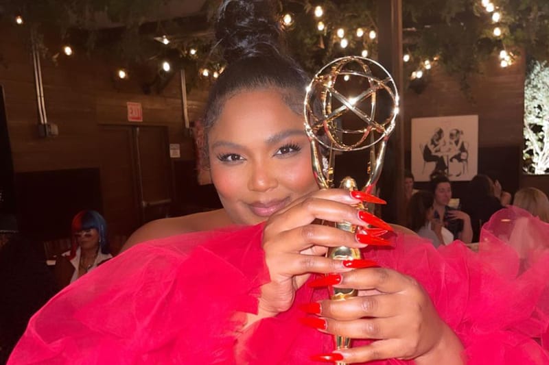 Lizzo’s Red Jelly Stiletto Nails Are Emmy Award Worthy