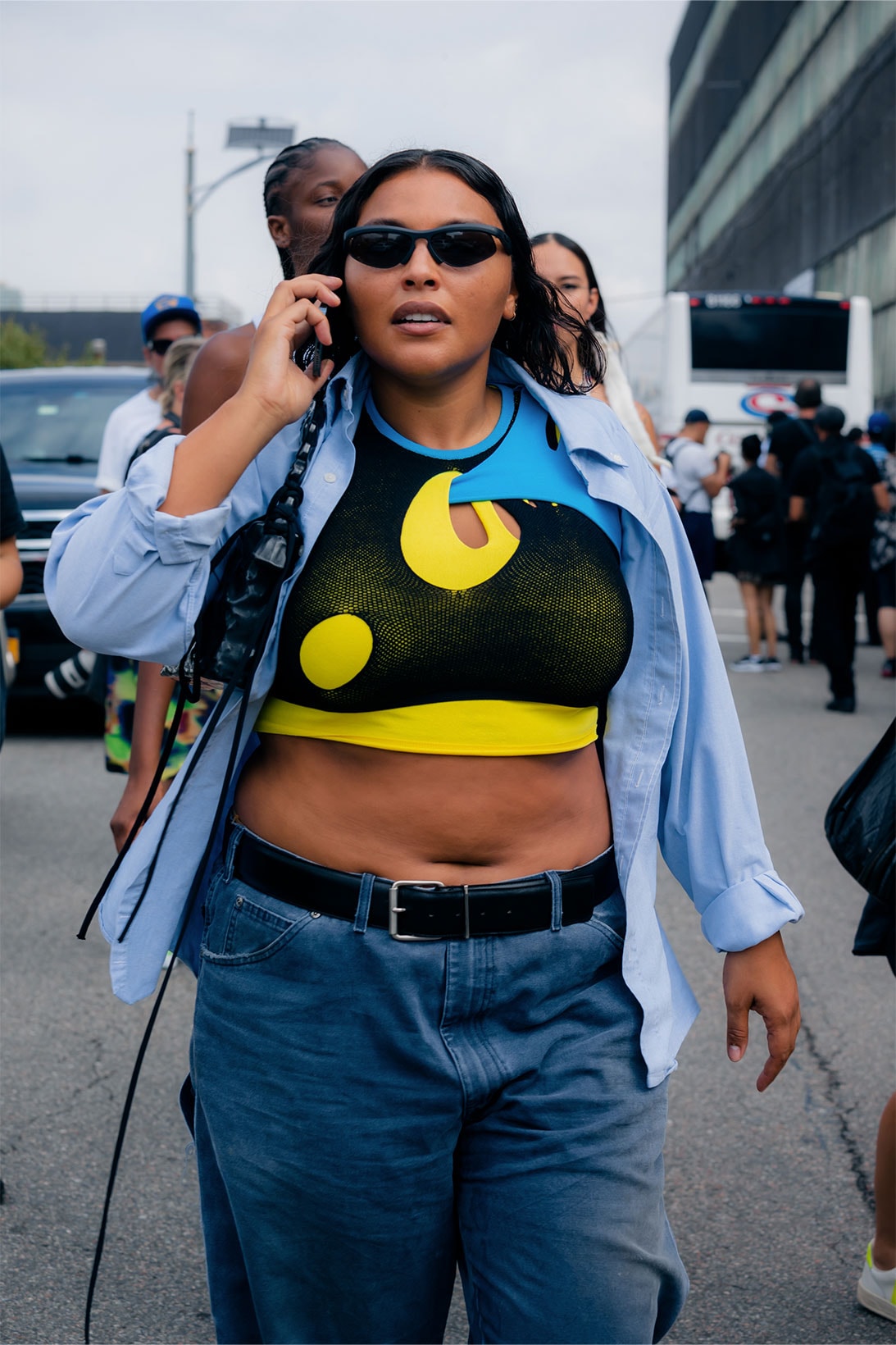 New York Fashion Week SS23 Best Street Style Outfits Images Paloma Elsesser Kris Jenner 