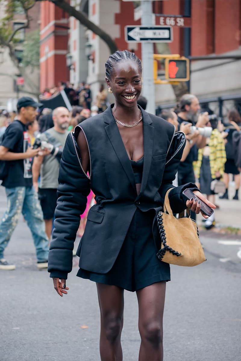 New York Fashion Week SS23 Best Street Style Outfits Images Paloma Elsesser Kris Jenner 