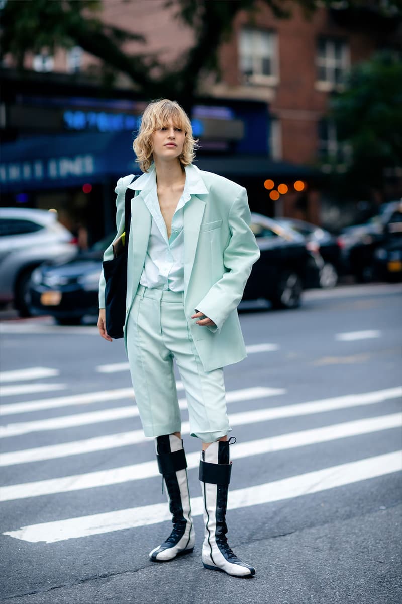 New York Fashion Week SS23 Best Street Style Outfits Images Paloma Elsesser Kris Jenner 