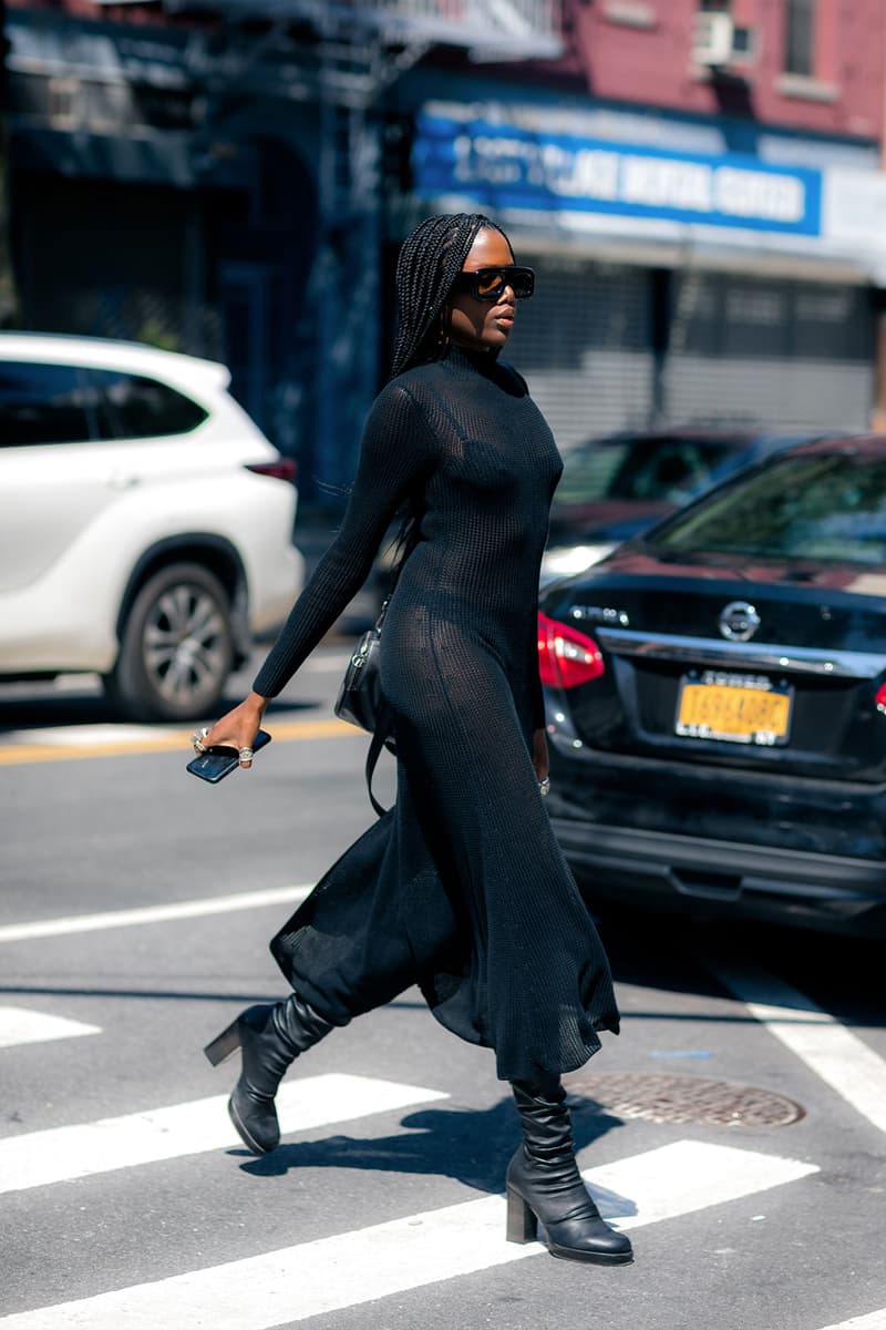 New York Fashion Week SS23 Best Street Style Outfits Images Paloma Elsesser Kris Jenner 