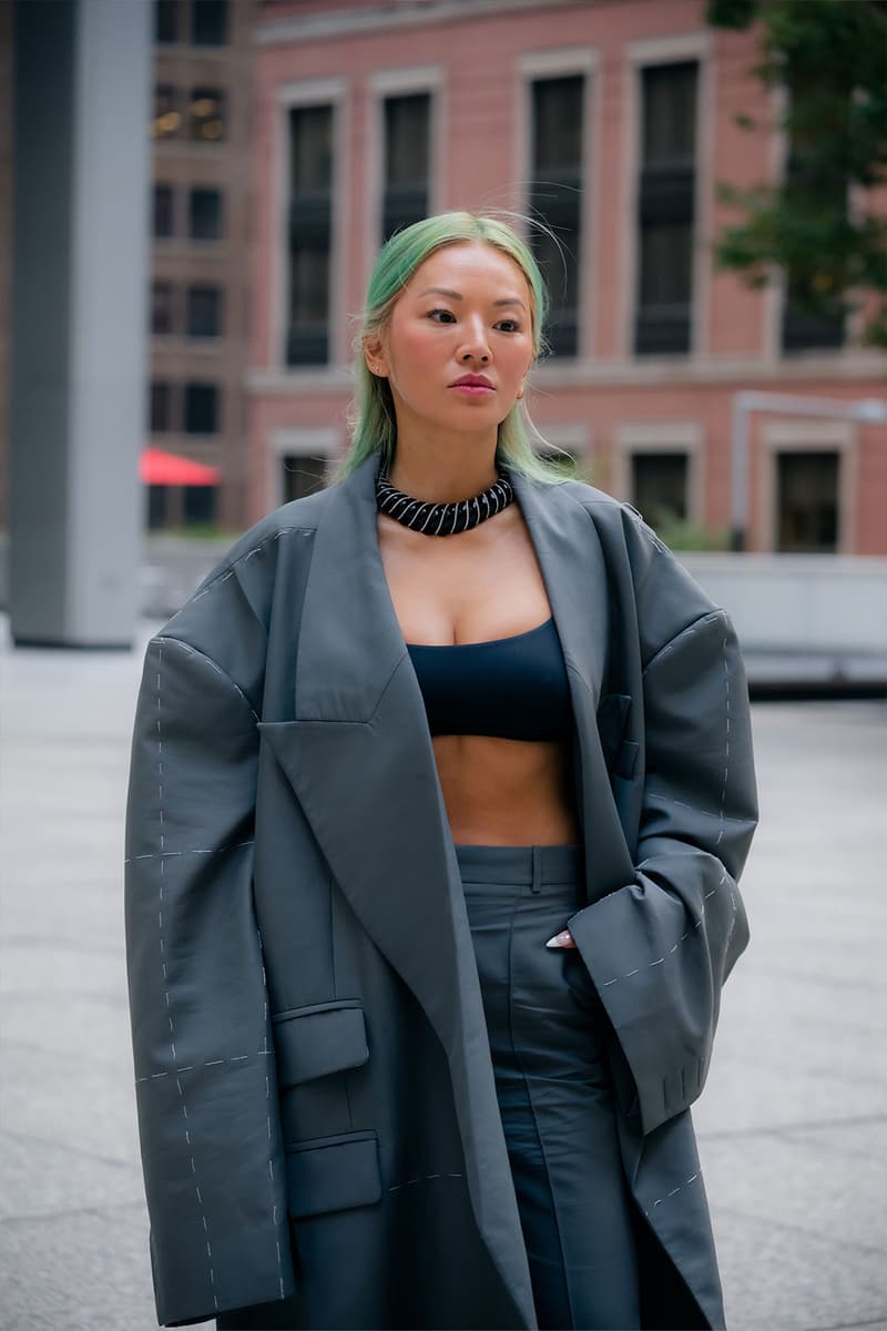 New York Fashion Week SS23 Best Street Style Outfits Images Paloma Elsesser Kris Jenner 