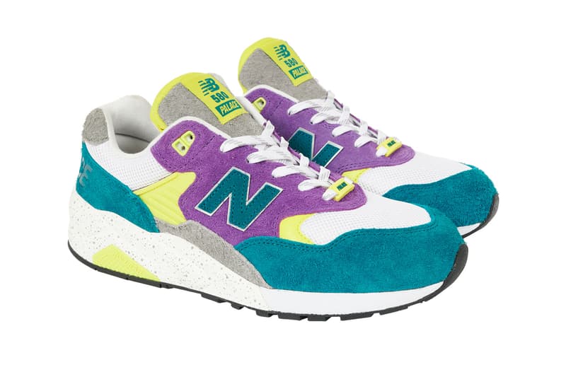 Palace New Balance 580 Collaboration Sneakers Official Images Release Date