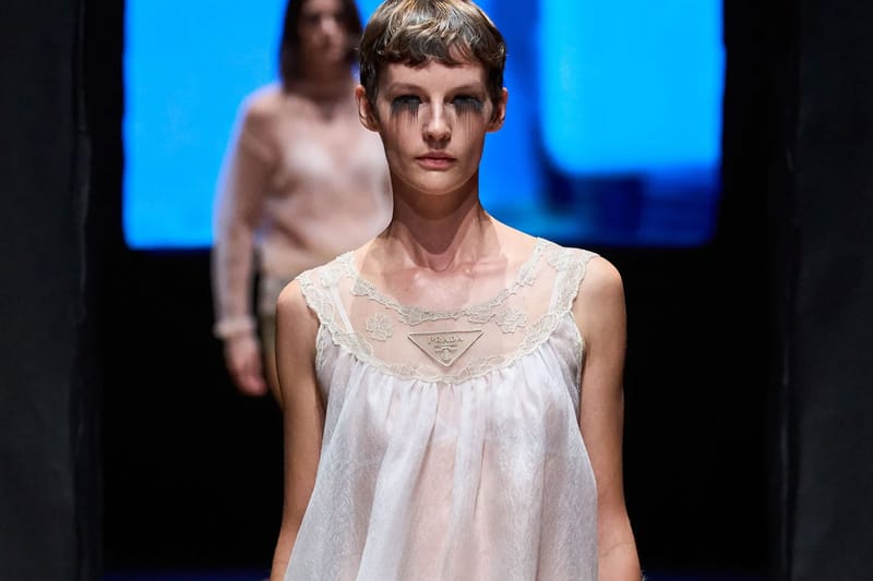 Prada SS23: Extra-Heavy Falsies, Slits, Skinny Pants and More