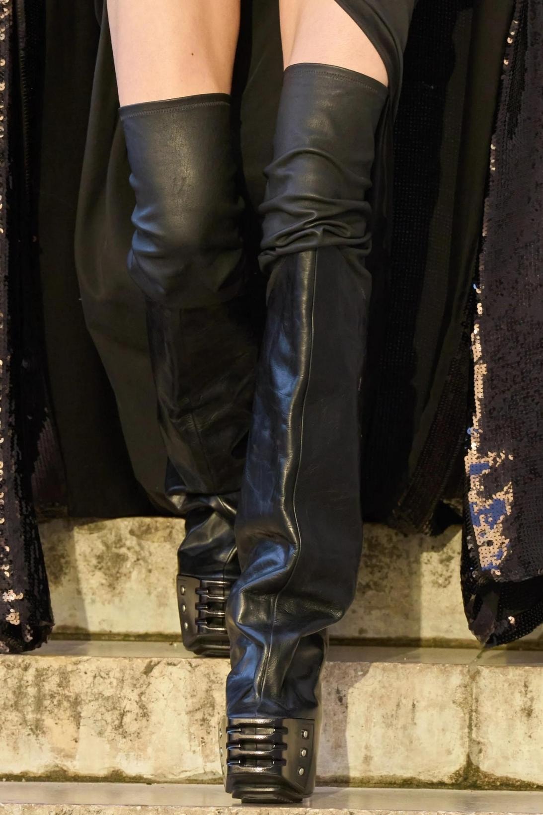 Rick Owens Paris Fashion Week Spring Summer 2023 Boots Sandals Over the Knee
